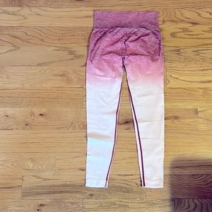 Pink ombré leggings